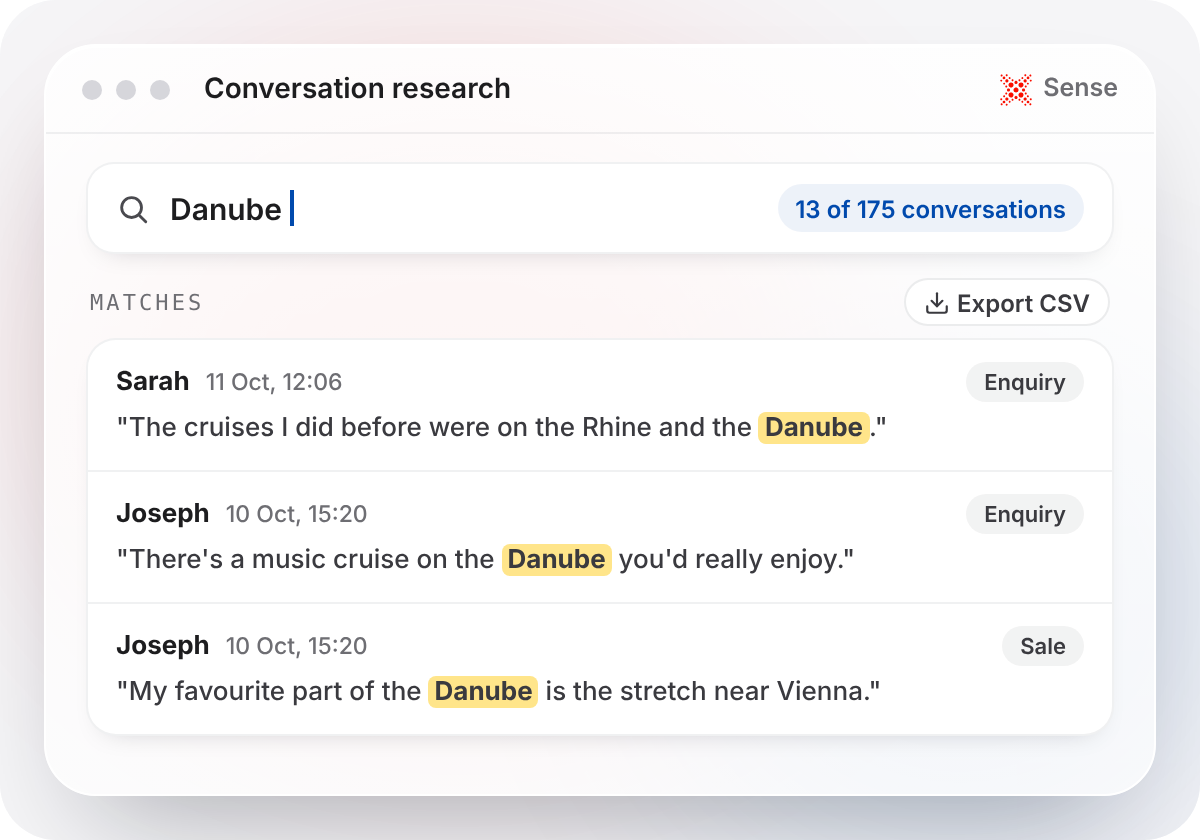 Sense Research Example Danube