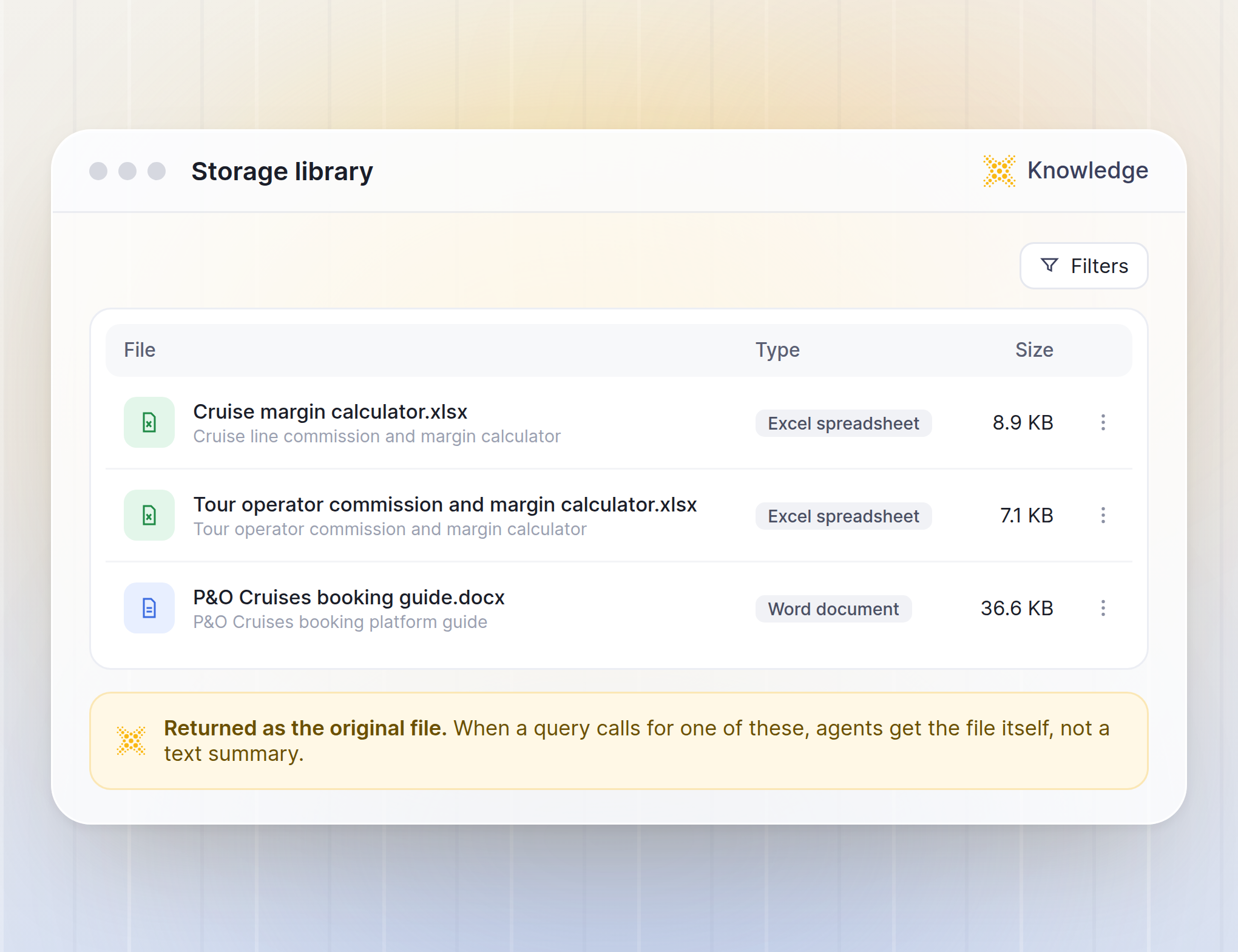 Knowledge Storage Library